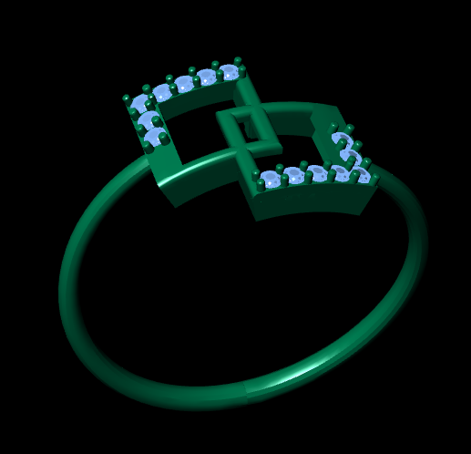 Italian female Ring STL File – 3D Jewelry Design for Gold & Silver Casting