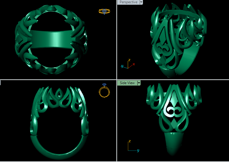 Luxury Men’s Ring STL File | HJD LUXE