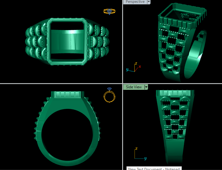 Luxury Men’s Ring STL File | HJD LUXE