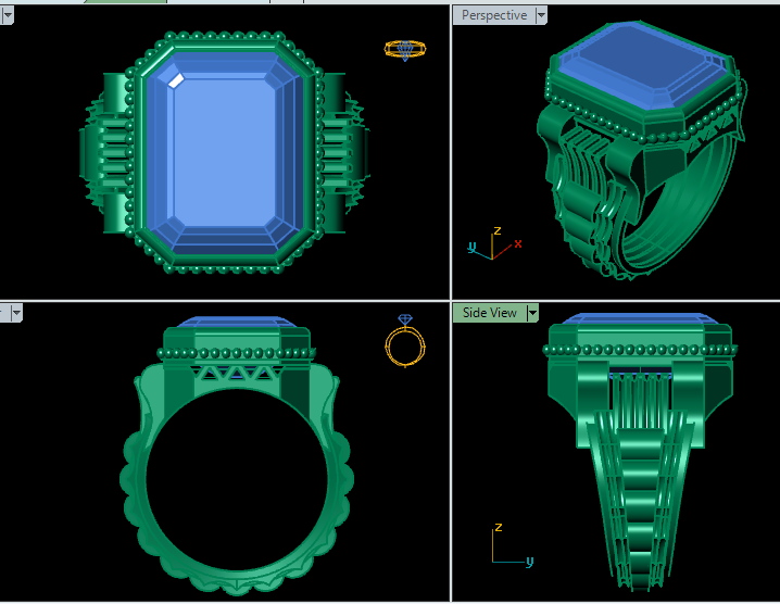 Luxury Men’s Ring STL File | HJD LUXE