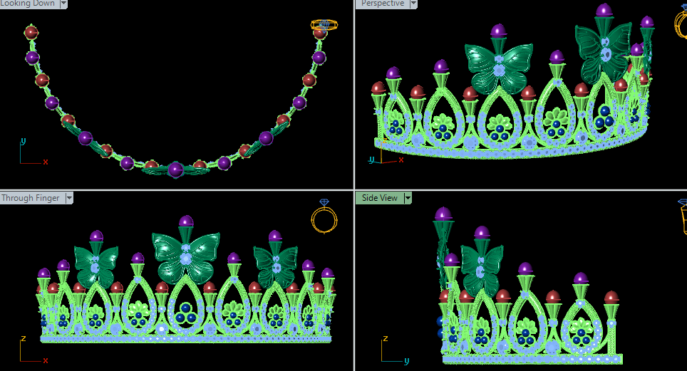 Royal Crown 3D STL File for Jewelry Design | HJDLuxe