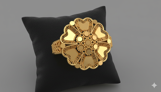 Traditional Female Ring – High-Detail STL File for 3D Printing