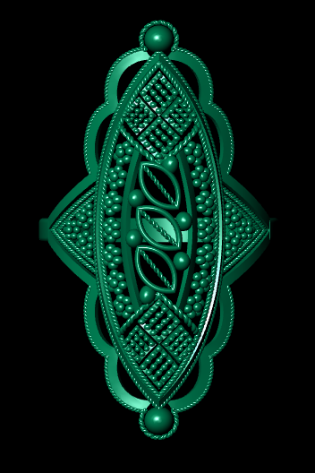 Traditional Female Ring – High-Detail STL File for 3D Printing