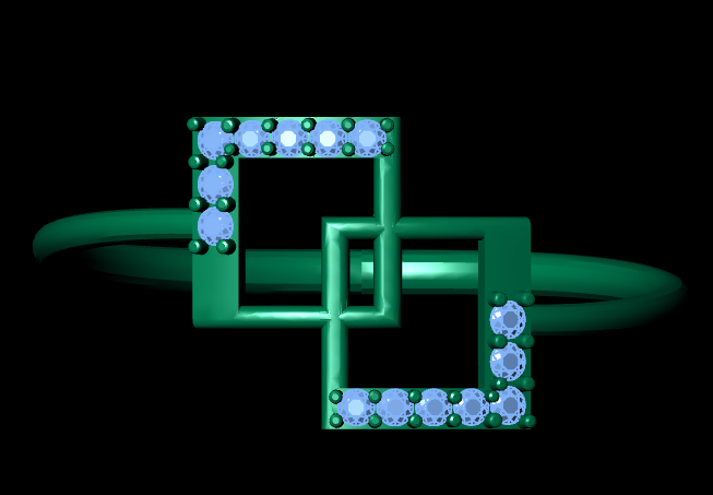 Italian female Ring STL File – 3D Jewelry Design for Gold & Silver Casting