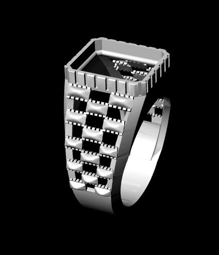 Luxury Men’s Ring STL File | HJD LUXE