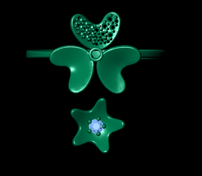 Italian female Ring STL File – 3D Jewelry Design for Gold & Silver Casting