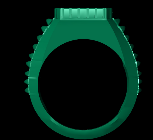 Luxury Men’s Ring STL File | HJD LUXE