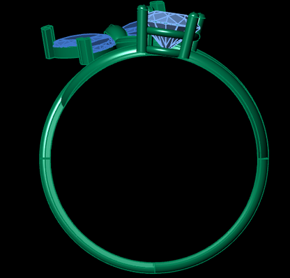 Italian female Ring STL File – 3D Jewelry Design for Gold & Silver Casting