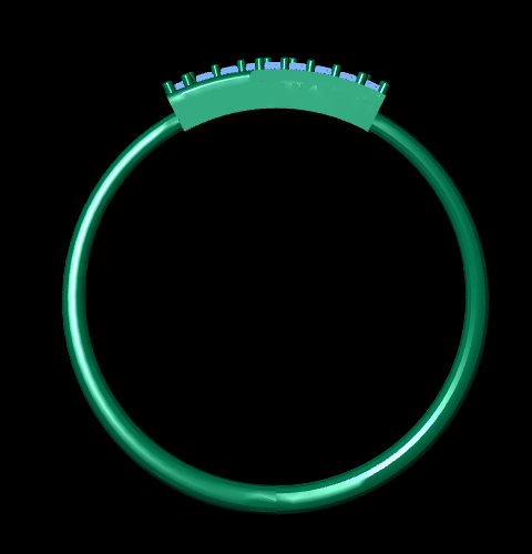 Italian female Ring STL File – 3D Jewelry Design for Gold & Silver Casting