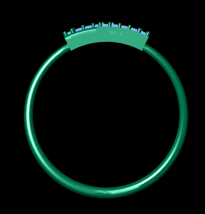 Italian female Ring STL File – 3D Jewelry Design for Gold & Silver Casting