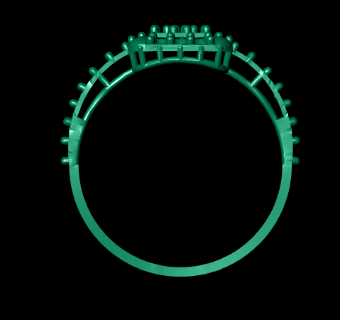 Traditional Female Ring – High-Detail STL File for 3D Printing