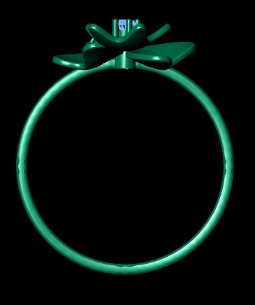 Italian female Ring STL File – 3D Jewelry Design for Gold & Silver Casting