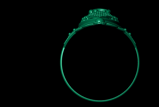 Traditional Female Ring – High-Detail STL File for 3D Printing