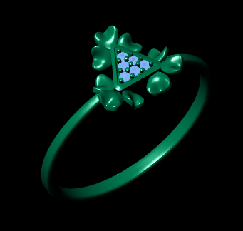 Italian female Ring STL File – 3D Jewelry Design for Gold & Silver Casting