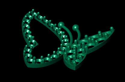 Elegant Petite Female Locket – 3D STL File (20mm x 18mm)