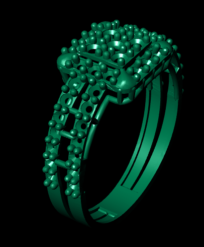 Traditional Female Ring – High-Detail STL File for 3D Printing