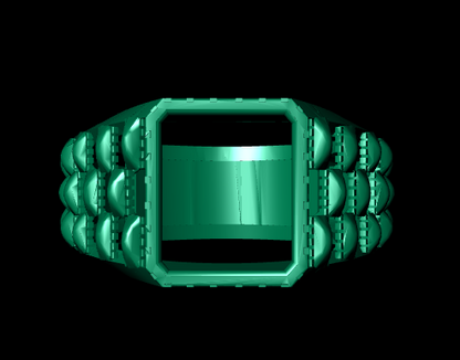 Luxury Men’s Ring STL File | HJD LUXE