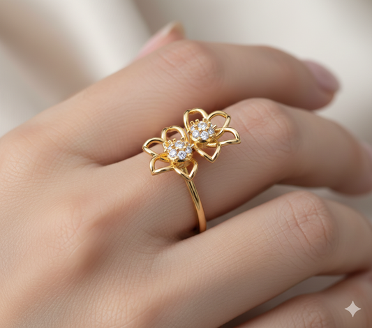 Italian female Ring STL File – 3D Jewelry Design for Gold & Silver Casting