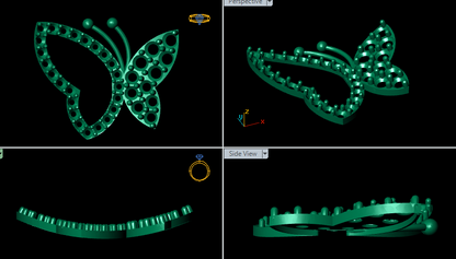 Elegant Petite Female Locket – 3D STL File (20mm x 18mm)