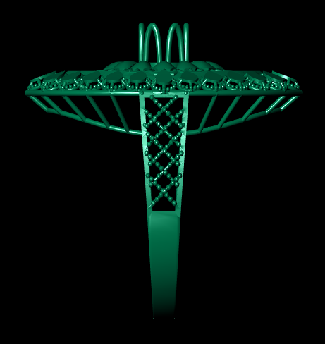 Traditional  Female Ring – High-Detail STL File for 3D Printing