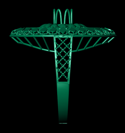 Traditional  Female Ring – High-Detail STL File for 3D Printing