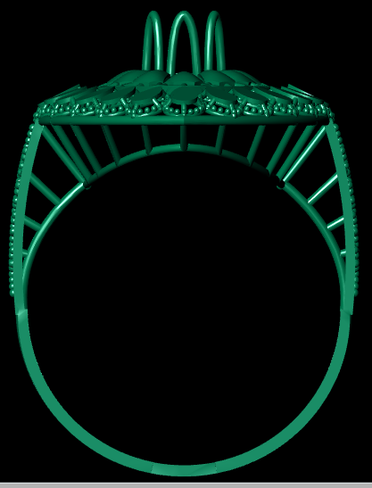 Traditional  Female Ring – High-Detail STL File for 3D Printing