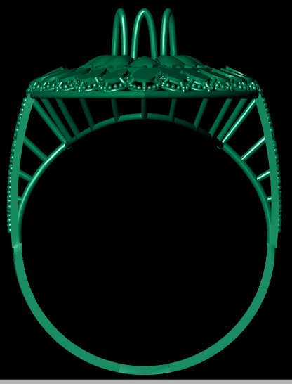 Traditional  Female Ring – High-Detail STL File for 3D Printing