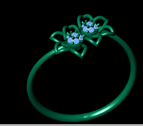 Italian female Ring STL File – 3D Jewelry Design for Gold & Silver Casting