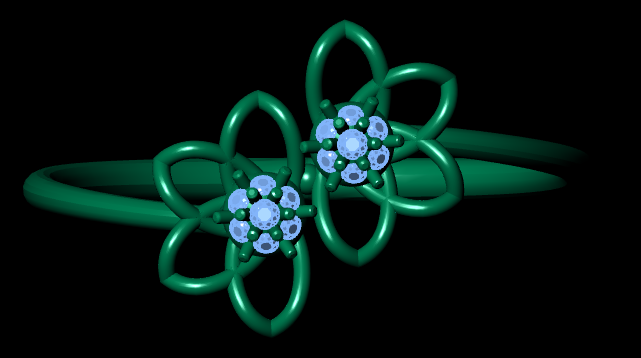 Italian female Ring STL File – 3D Jewelry Design for Gold & Silver Casting