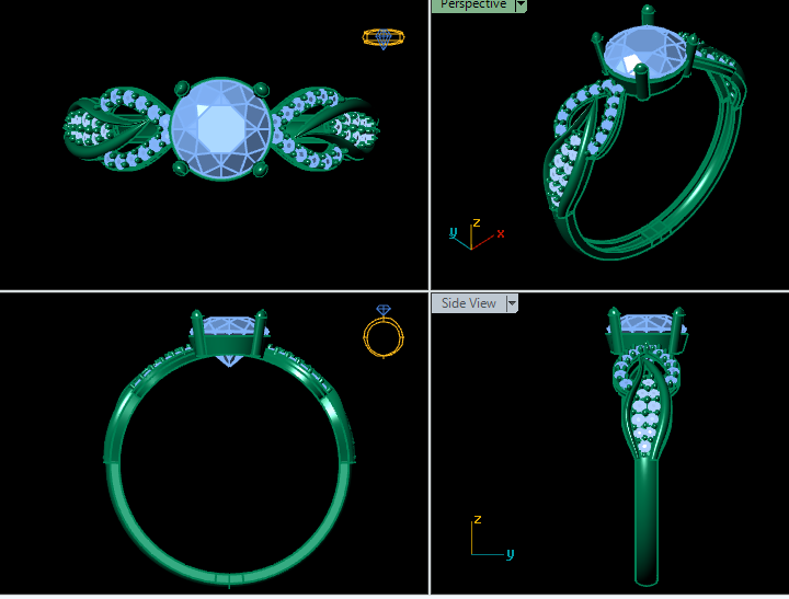 Everbloom Women’s Nature Ring – 3D STL