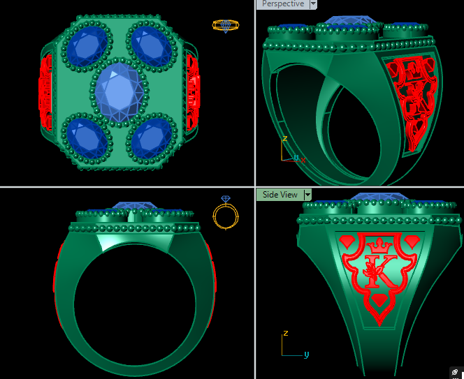 Men's Silver Ring STL File | HJDLuxe