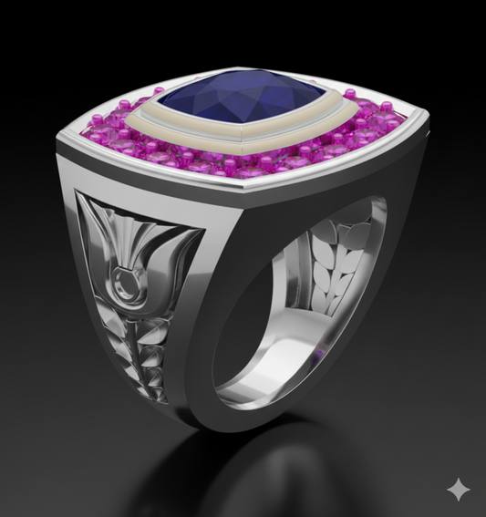 Men's Silver Ring STL File | HJDLuxe