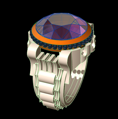 Men's Silver Ring STL File | HJDLuxe