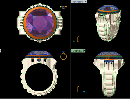 Men's Silver Ring STL File | HJDLuxe