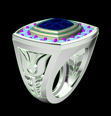 Men's Silver Ring STL File | HJDLuxe