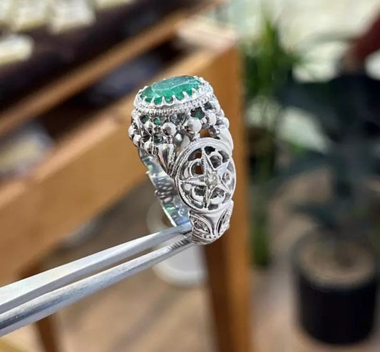 Men's Star Design Silver Ring STL File | HJDLuxe