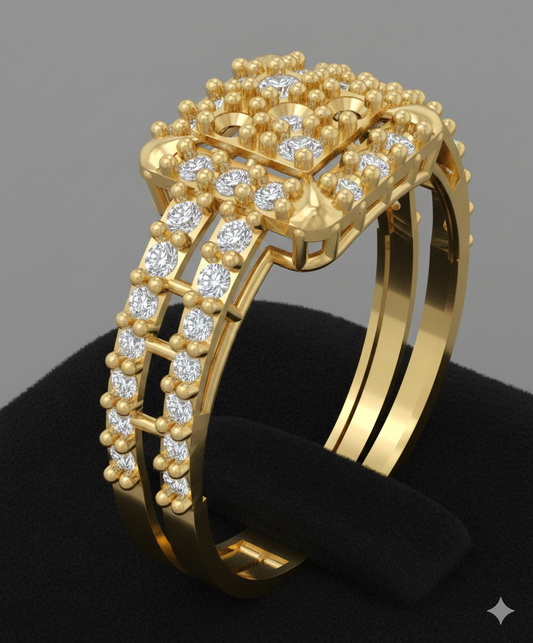 Traditional Female Ring – High-Detail STL File for 3D Printing